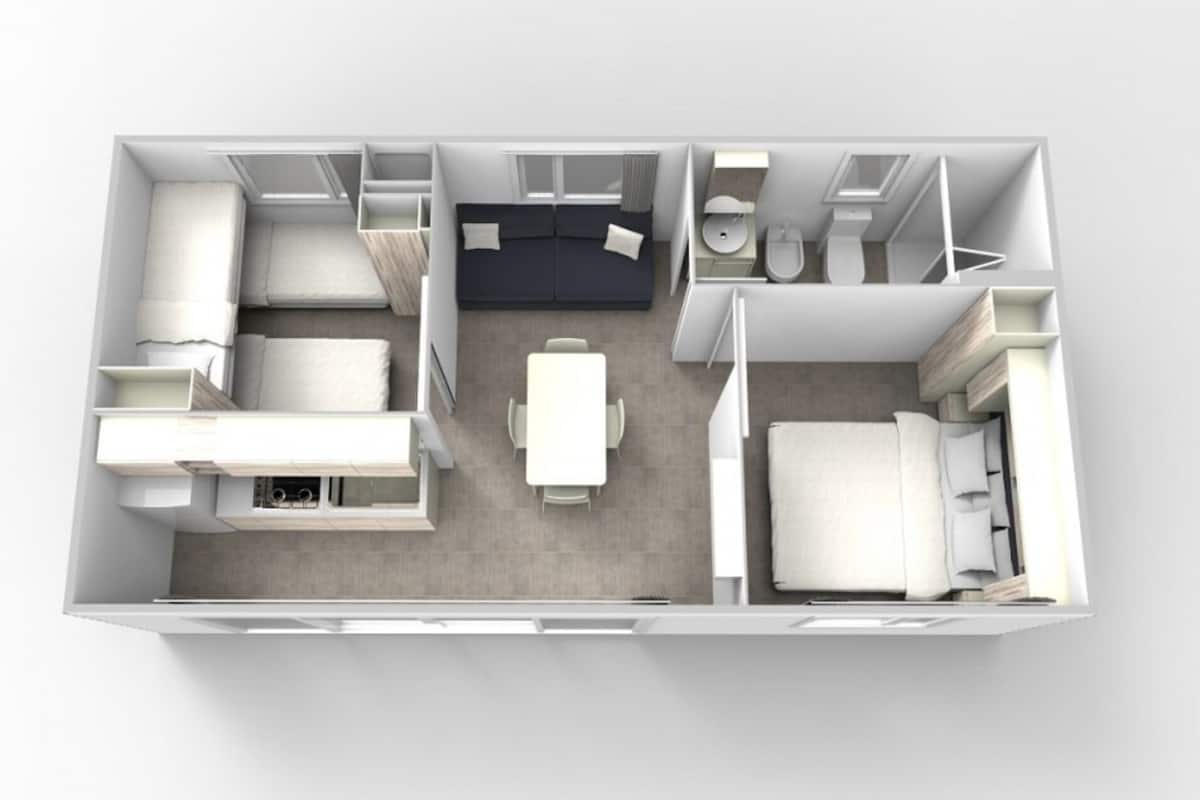 Mobile Familienunterkunft (Alpha) | Grundriss