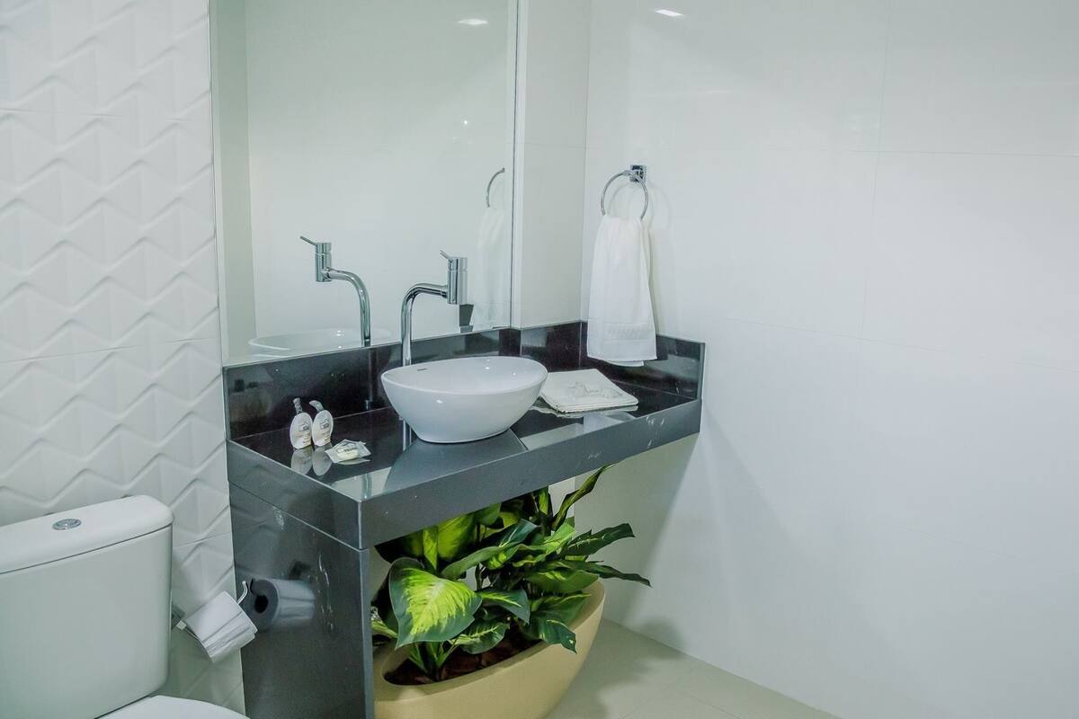 shower, rainfall showerhead, towels