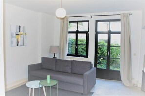 Apartment, 1 Queen-Bett und Schlafsofa, Nichtraucher | 1 Schlafzimmer, kostenloses WLAN, Bettwäsche