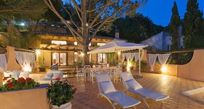Monte Argentario, Tuscany, whole villa with panoramic view.