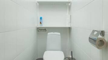 Superior-Apartment, 2 Doppelbetten, Nichtraucher | Badezimmer | Dusche, kostenlose Toilettenartikel, Haartrockner, Hausschuhe