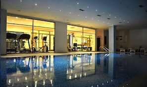 Indoor pool, outdoor pool