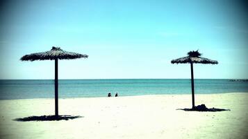 Vlak bij het strand