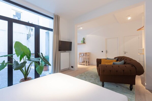 Lägenhet - 1 queensize-säng - icke-rökare | Gratis wi-fi och sängkläder