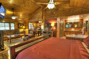 1 bedroom, iron/ironing board, free WiFi, bed sheets - Hugs & Kisses #24 - Charming & Clean Log Cabin! (Sevierville)