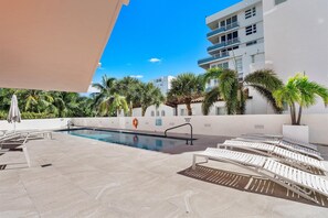 Indoor pool, a heated pool