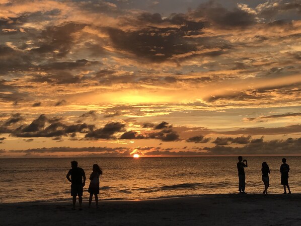 Sun loungers, beach towels