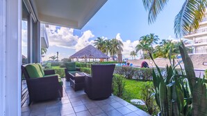 Balcony - Beautiful Ground Floor Two Bedroom Suite at Ixchel (Isla Mujeres)