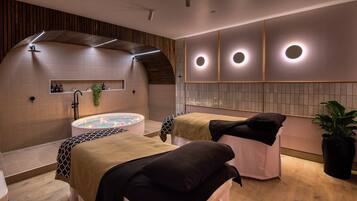 Behandlingsrum til par, kropsbehandlinger, body scrub-behandlinger