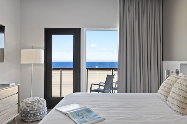Panoramic Suite, 1 King Bed with Sofa bed, Balcony, Ocean View | 1 bedroom, premium bedding, down comforters, minibar