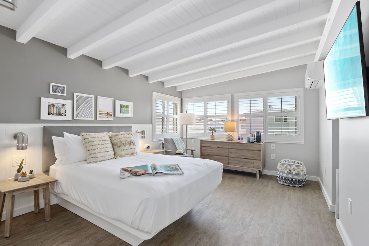 Literie de qualité supérieure, couette en duvet d'oie, minibar