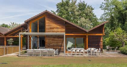 Wood frame architect house