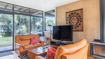 TV, fireplace, DVD player