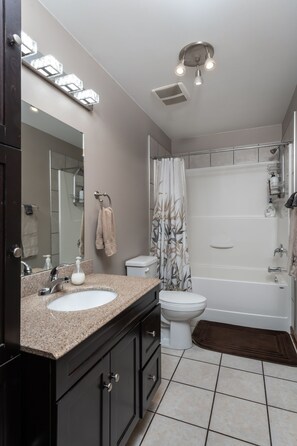 Shower, hair dryer
