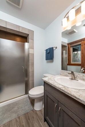 Bathtub, hair dryer