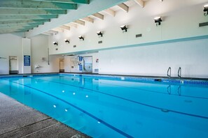 Indoor pool, a heated pool