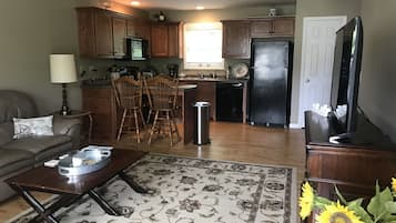 Smart TV, DVD player, books
