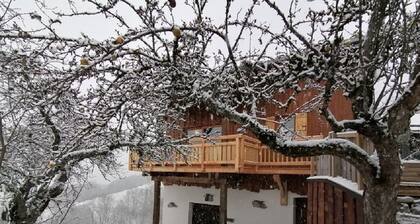 Individuelles Chalet, 6 Personen, atemberaubender Blick auf die Berge und das Tal