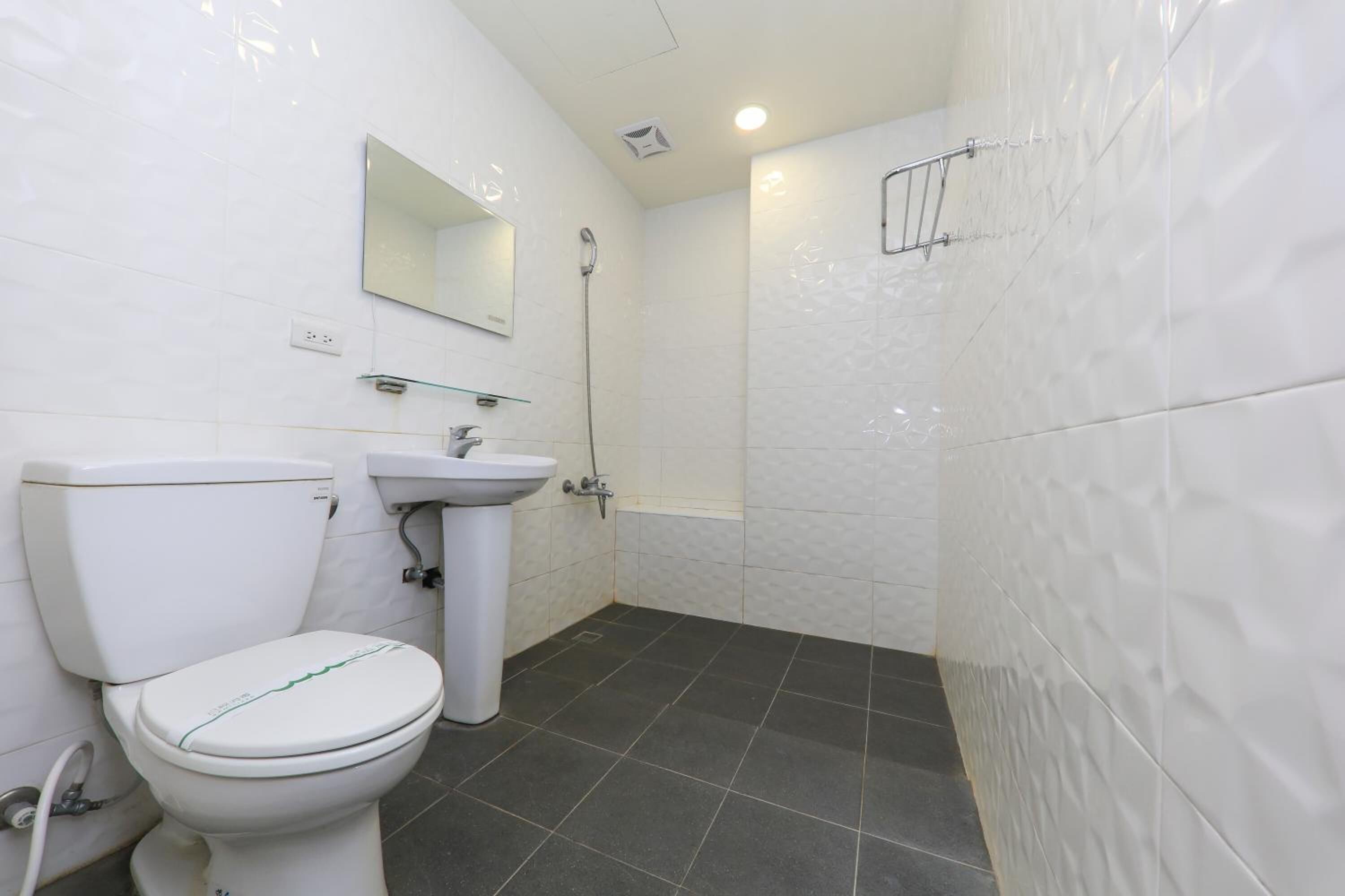 hair dryer, slippers, towels