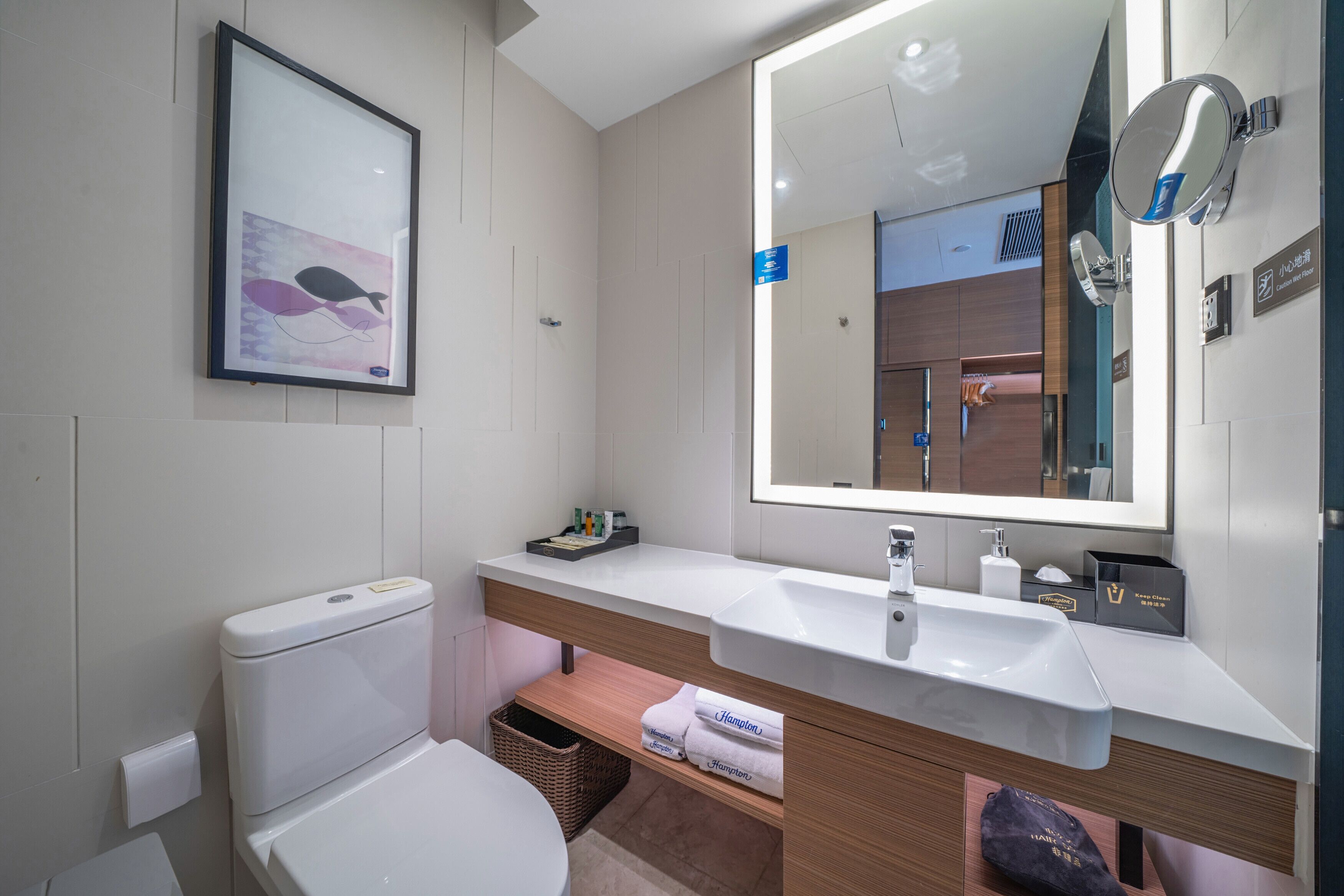 free toiletries, hair dryer, bathrobes, slippers