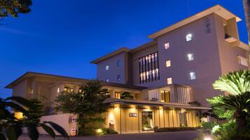 Front of property – evening/night