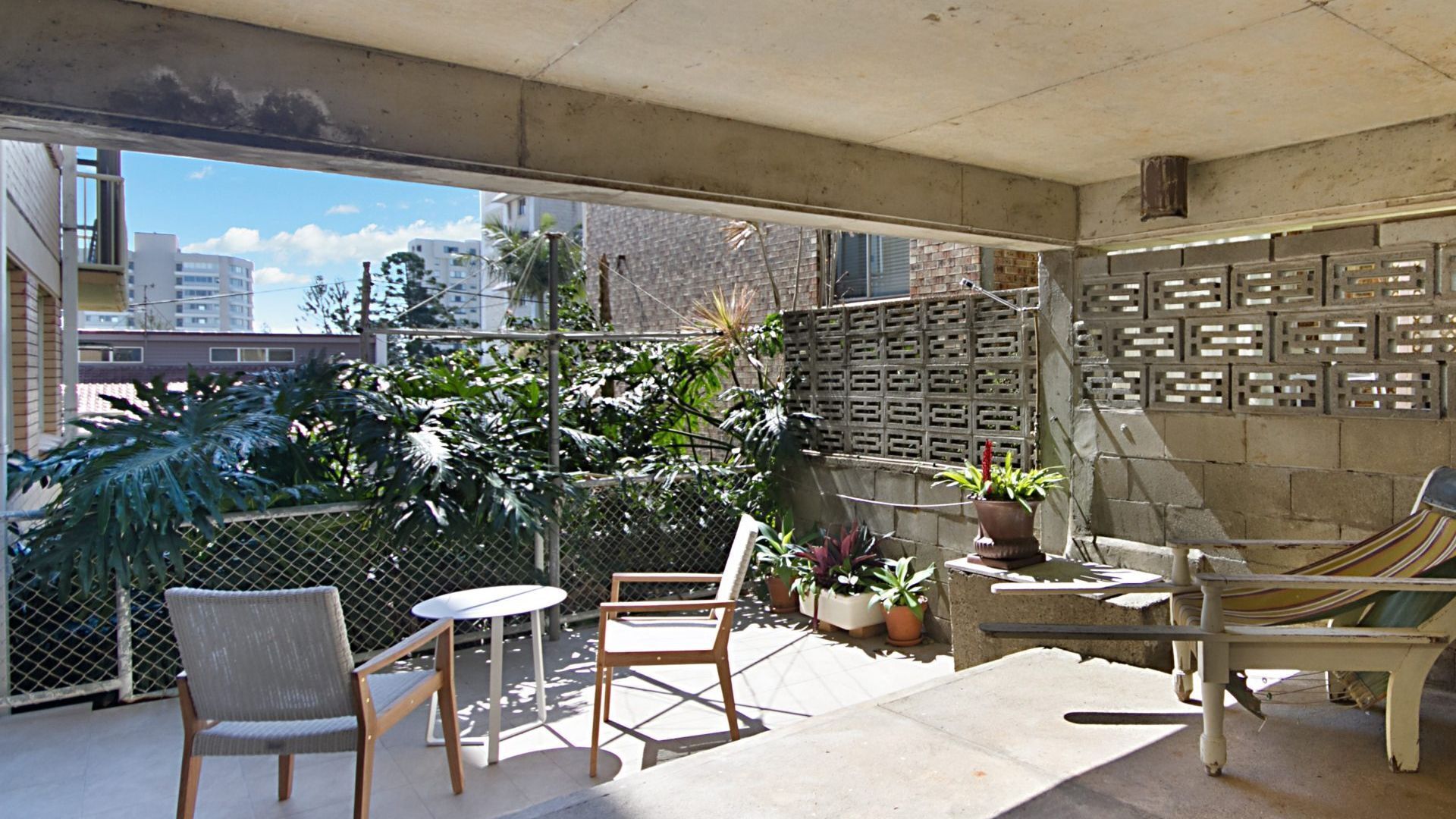 Blick von der Unterkunft