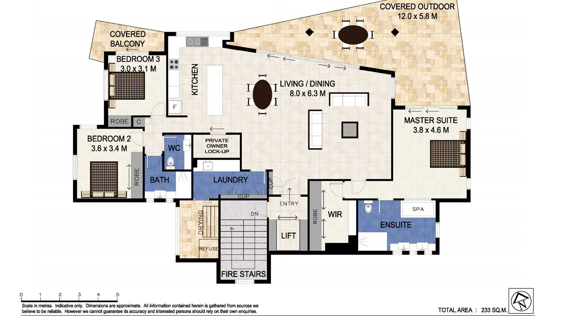 Maili 6 Luxury sky home apartment in Rainbow Bay Coolangatta Wi-Fi Included — image 4