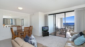TV - Calypso Tower Unit 807 Three bedroom beachfront apartment in central Coolangatta (Coolangatta)