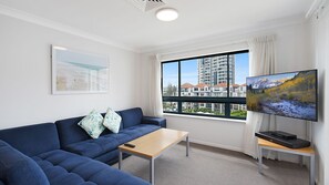 TV - Calypso Plaza Resort Unit 417 Two bedroom unit in resort style complex central Coolangatta (Coolangatta)