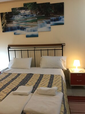 Blackout curtains, iron/ironing board, free cots/infant beds, bed sheets