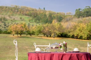 Outdoor dining - Ca' Malvasia - BolognaRooms (Sasso Marconi)