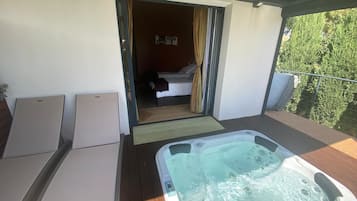 Vue depuis lâhĂ©bergement