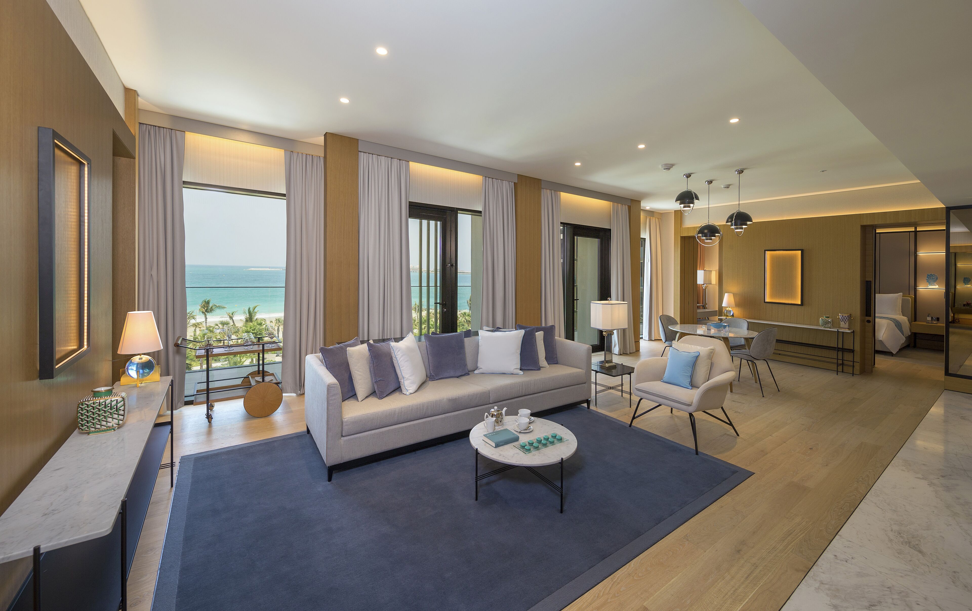 two bedroom sea view suite | minibar, in-room safe, individually furnished, desk