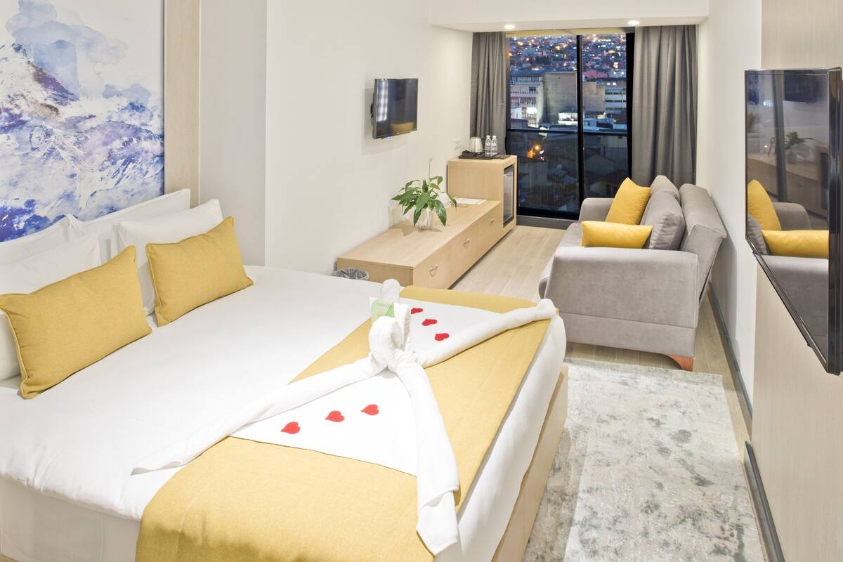 Minibar, in-room safe, soundproofing, WiFi (free)