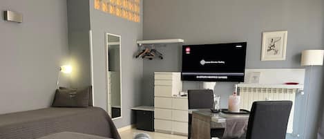 Minibar, blackout curtains, iron/ironing board, free WiFi