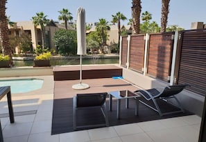 Apartment, 2 Bedrooms (Kylemore G006) | Terrace/patio