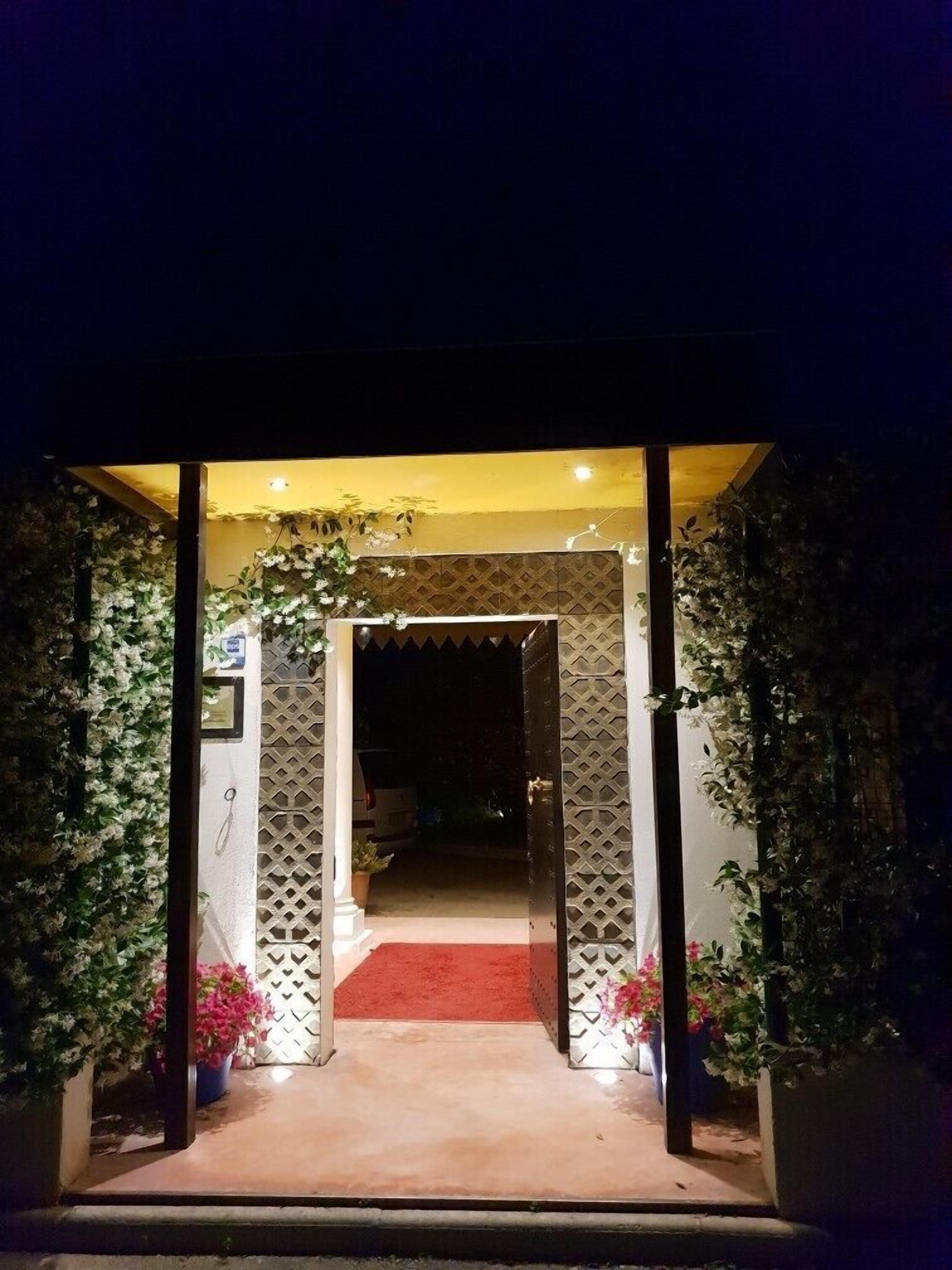 front of property – evening/night