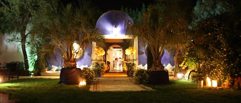 Front of property - evening/night