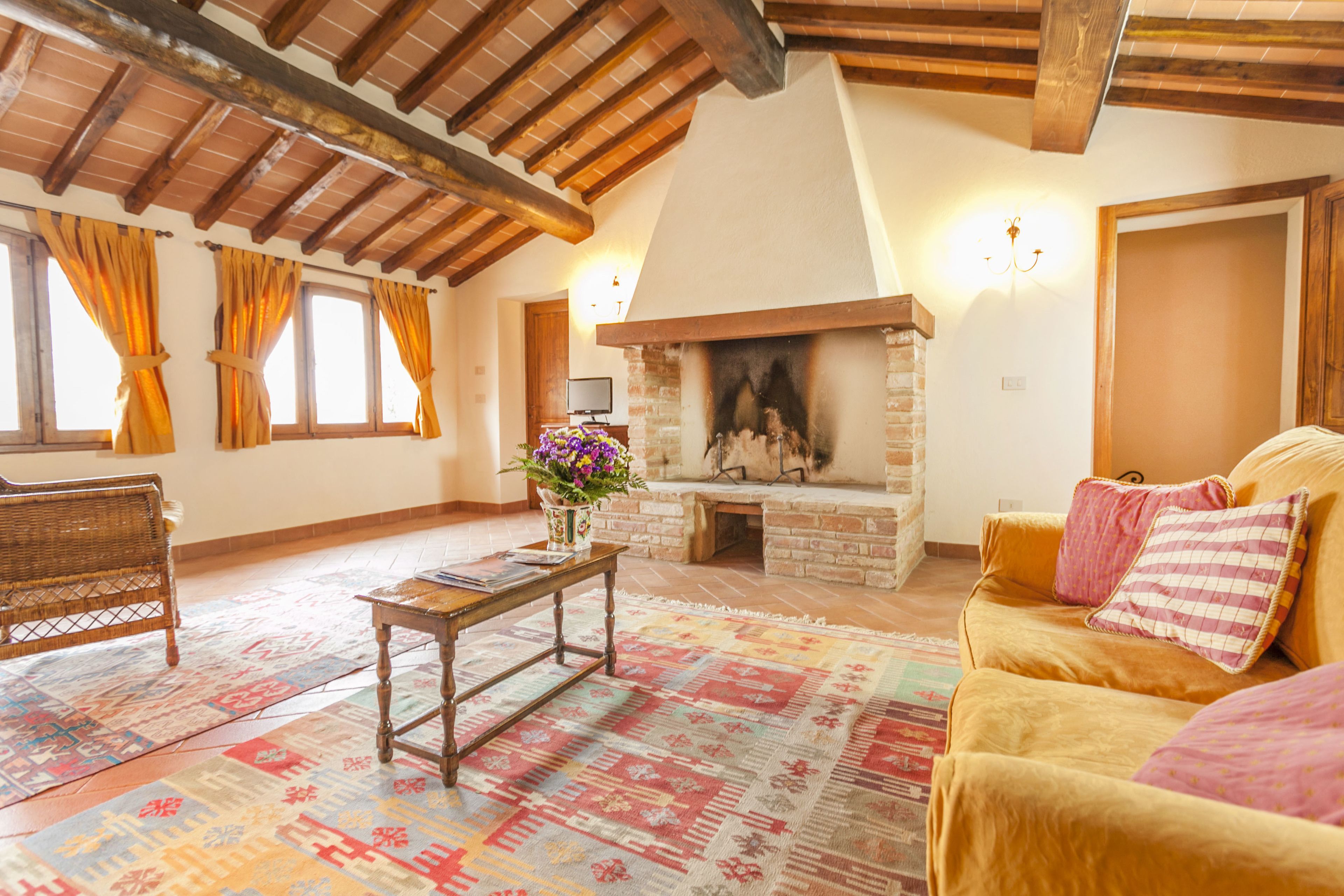 Apartment, 1 Schlafzimmer, Hügelblick | Wohnbereich