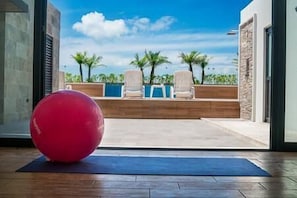 Blick von der Unterkunft