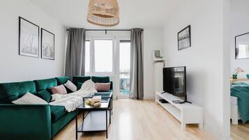 1 chambre, literie hypoallergénique, rideaux occultants