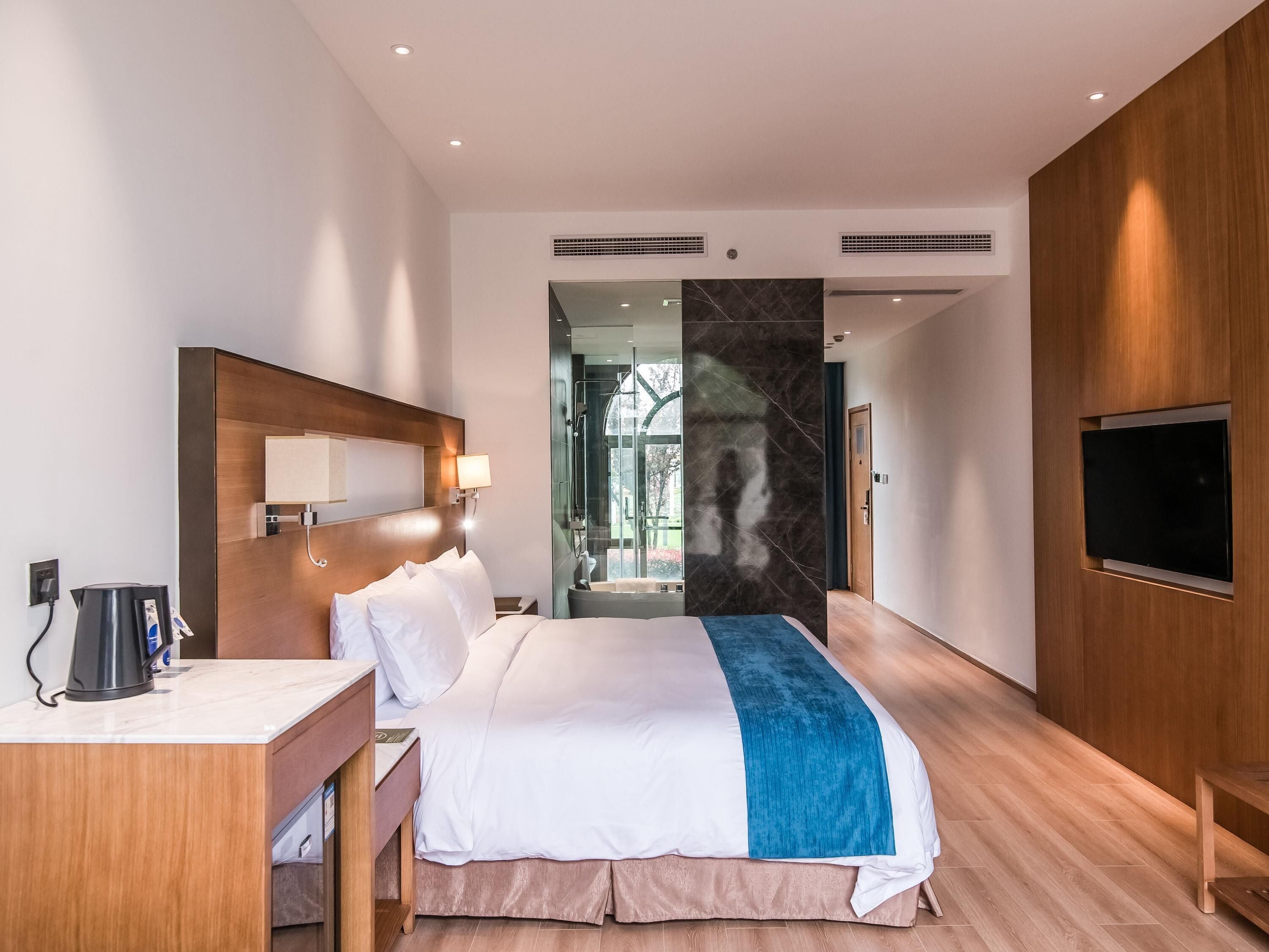Quarto superior, 1 cama King | Roupas de cama de algodão egípcio, roupas de cama premium