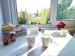 Blick von der Unterkunft