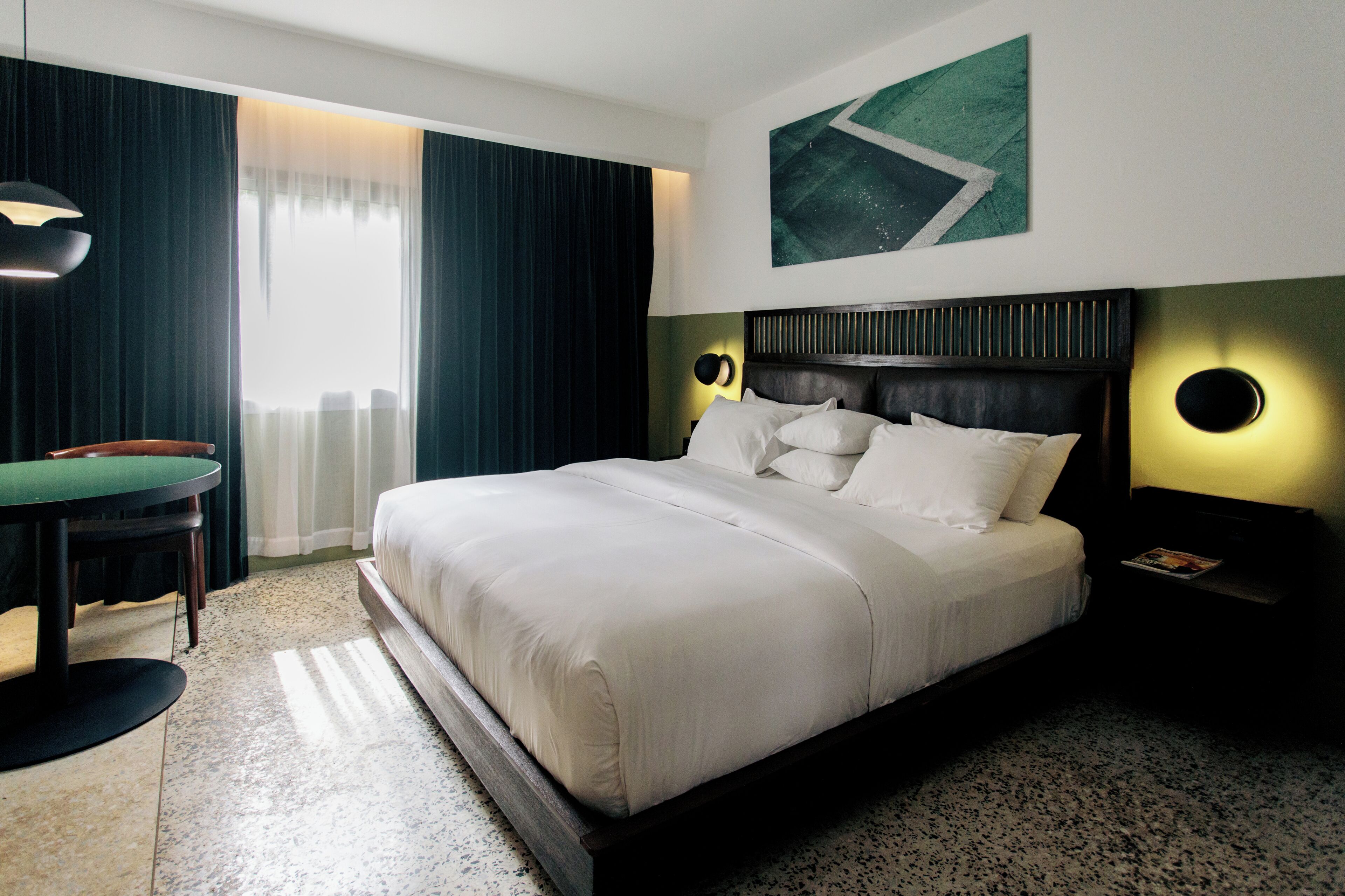Quarto casal standard, 1 cama Queen, vista para o jardim | 1 quarto, roupas de cama de algodão egípcio, roupas de cama premium