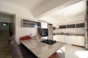 Villa | Private kitchenette | Full-size fridge, oven, stovetop, dishwasher - Villa Hazal (Kas)