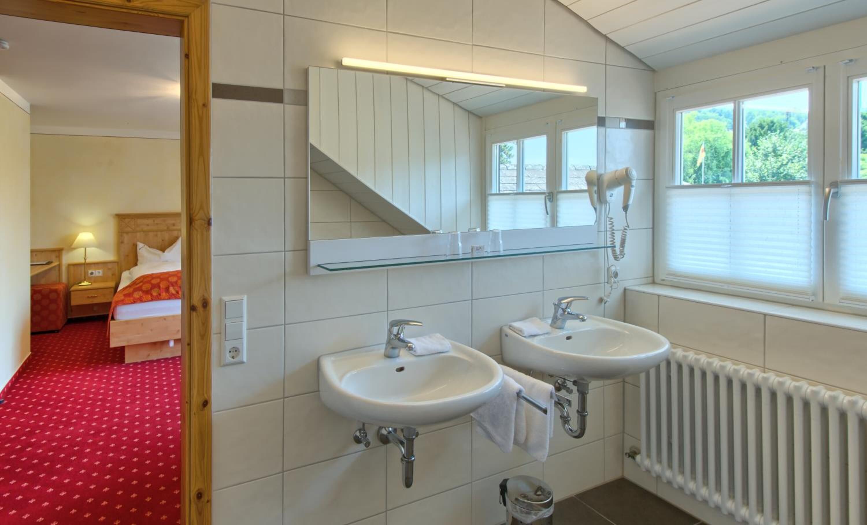 shower, free toiletries, hair dryer, bathrobes