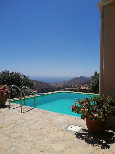 Villa Liberty with fantastic view,close to a farm in a traditional village.