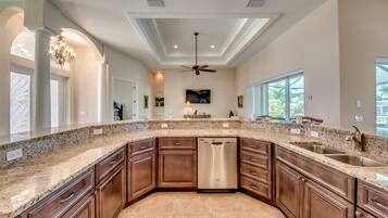 Fridge, highchair