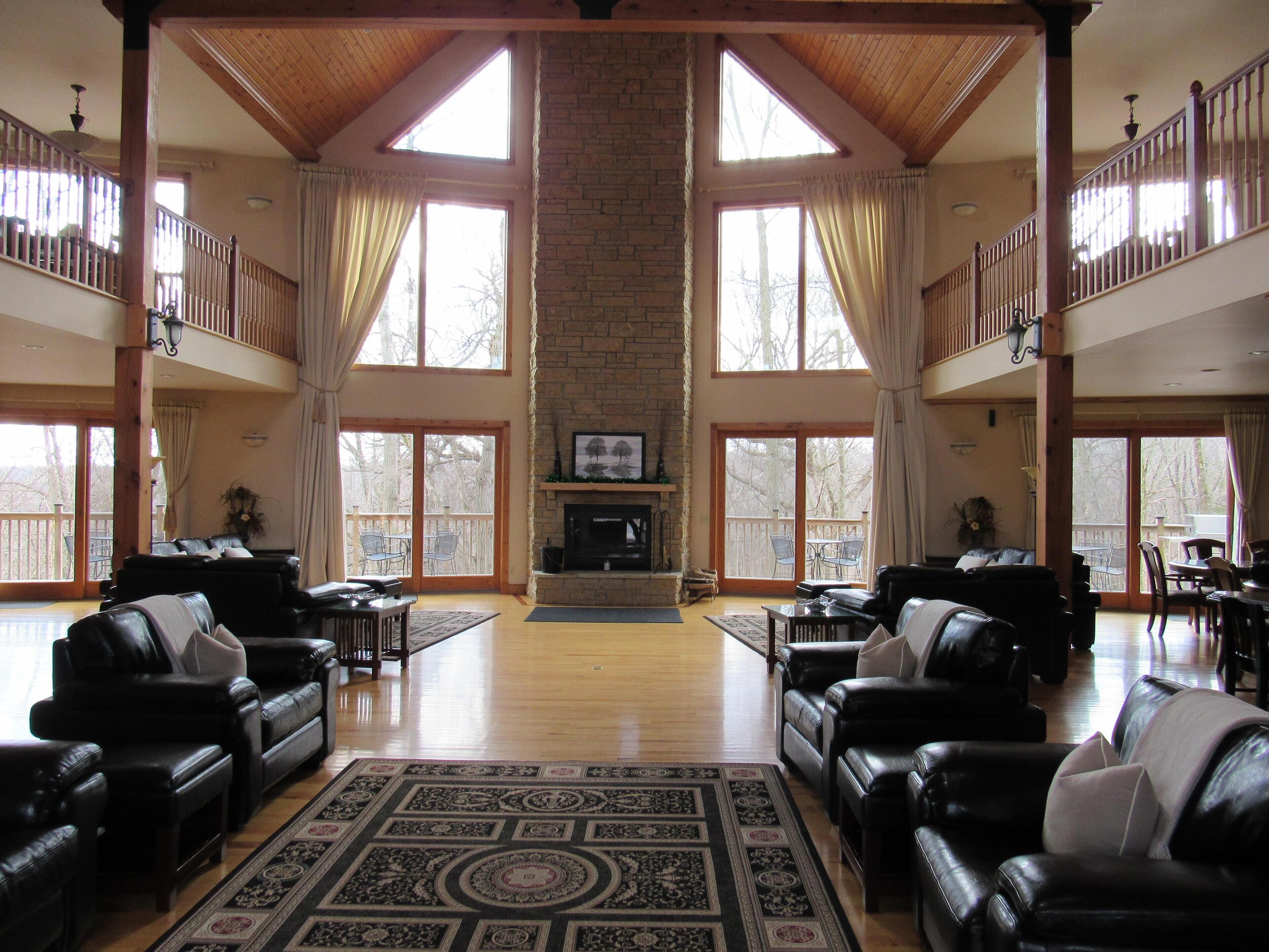 Stay & play at the largest rental home in Jo Daviess County, the Eagle's Nest   