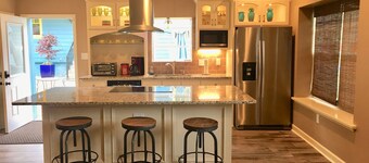 Modern and chic guest house with EV universal wall connector level 2